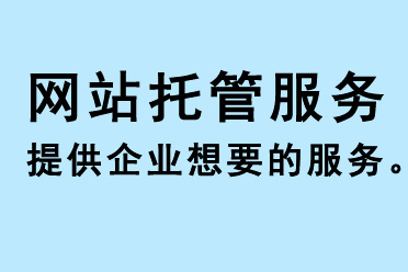 網站托管服務提供企業想要的服務