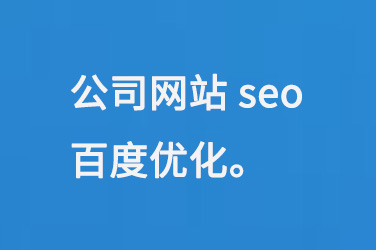 公司網站seo百度優化